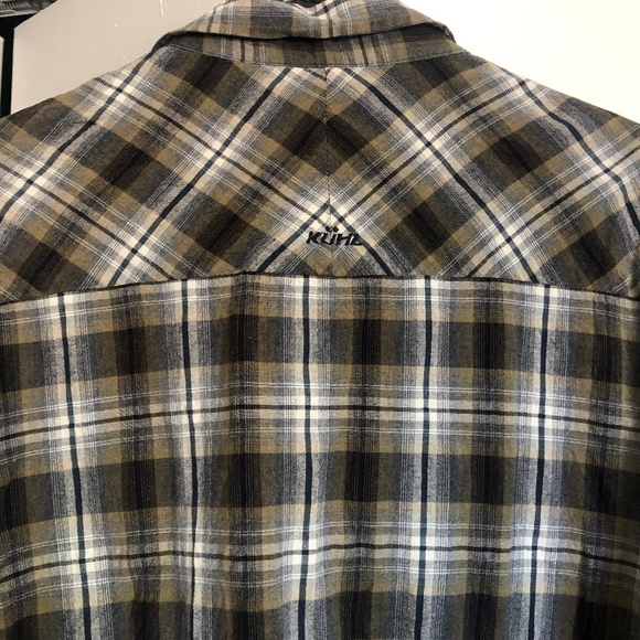 Kuhl Western Plaid Flannel Mens M Snap - Picture 3 of 5